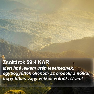 Zsoltárok 59:4 KAR Bible Verse Image