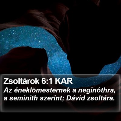 Zsoltárok 6:1 KAR Bible Verse Image
