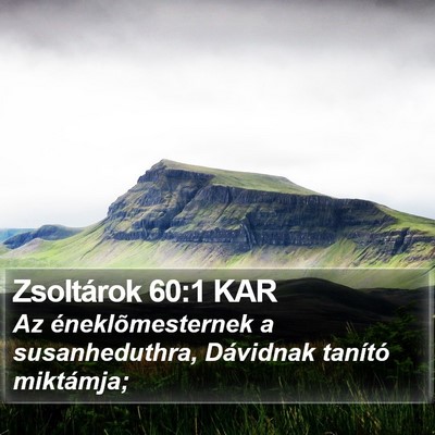 Zsoltárok 60:1 KAR Bible Verse Image