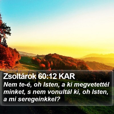 Zsoltárok 60:12 KAR Bible Verse Image
