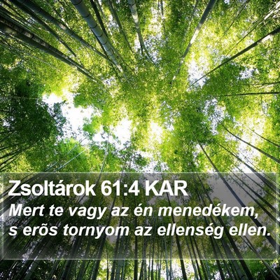 Zsoltárok 61:4 KAR Bible Verse Image
