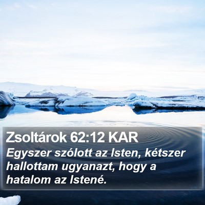 Zsoltárok 62:12 KAR Bible Verse Image