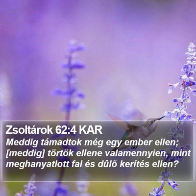 Zsoltárok 62:4 KAR Bible Verse Image