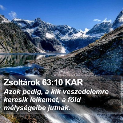 Zsoltárok 63:10 KAR Bible Verse Image