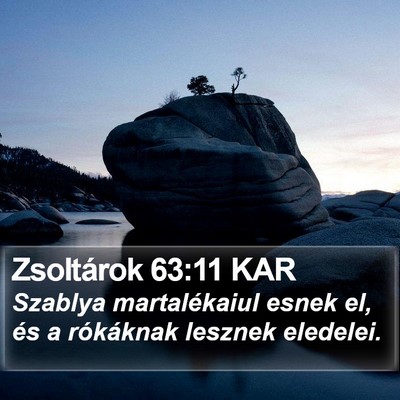 Zsoltárok 63:11 KAR Bible Verse Image