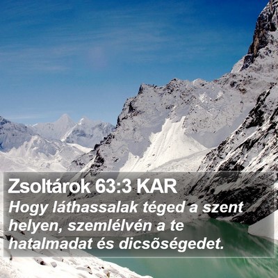 Zsoltárok 63:3 KAR Bible Verse Image