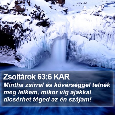 Zsoltárok 63:6 KAR Bible Verse Image