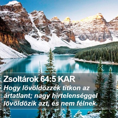 Zsoltárok 64:5 KAR Bible Verse Image