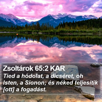 Zsoltárok 65:2 KAR Bible Verse Image