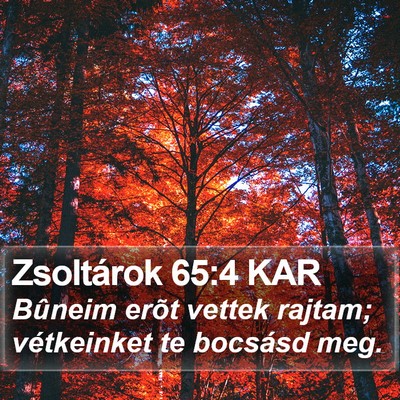 Zsoltárok 65:4 KAR Bible Verse Image