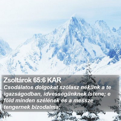 Zsoltárok 65:6 KAR Bible Verse Image