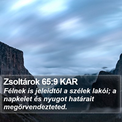 Zsoltárok 65:9 KAR Bible Verse Image