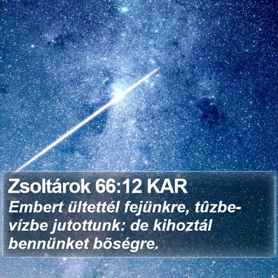 Zsoltárok 66:12 KAR Bible Verse Image