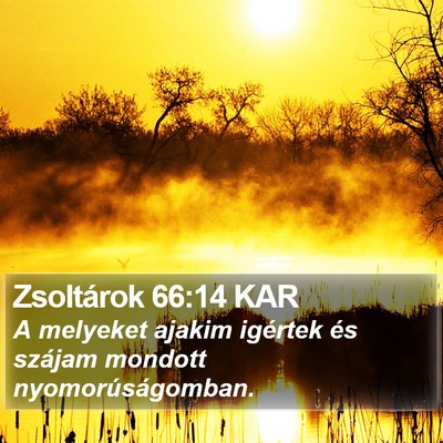 Zsoltárok 66:14 KAR Bible Verse Image