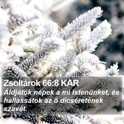 Zsoltárok 66:8 KAR Bible Verse Image