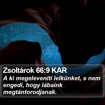 Zsoltárok 66:9 KAR Bible Verse Image