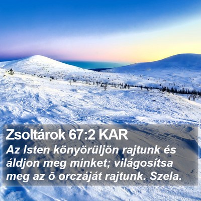 Zsoltárok 67:2 KAR Bible Verse Image