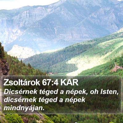 Zsoltárok 67:4 KAR Bible Verse Image