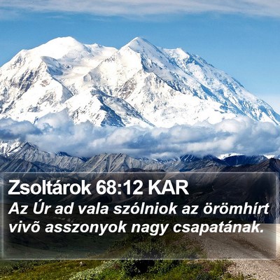 Zsoltárok 68:12 KAR Bible Verse Image