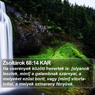 Zsoltárok 68:14 KAR Bible Verse Image