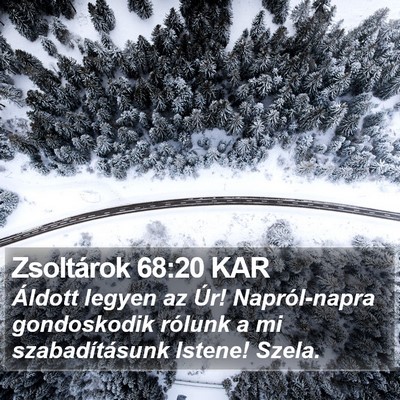 Zsoltárok 68:20 KAR Bible Verse Image