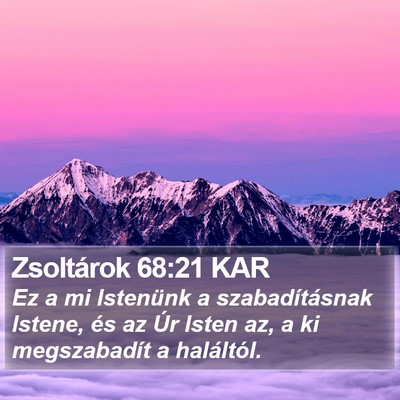 Zsoltárok 68:21 KAR Bible Verse Image