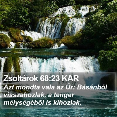 Zsoltárok 68:23 KAR Bible Verse Image