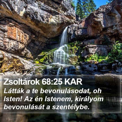 Zsoltárok 68:25 KAR Bible Verse Image