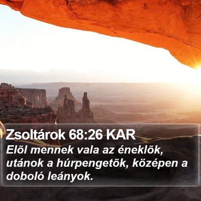 Zsoltárok 68:26 KAR Bible Verse Image