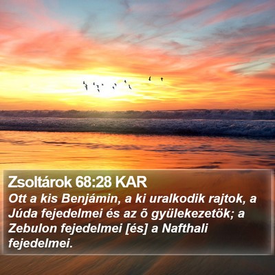 Zsoltárok 68:28 KAR Bible Verse Image