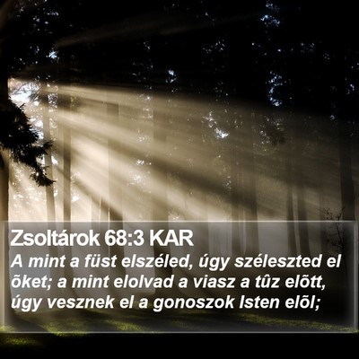 Zsoltárok 68:3 KAR Bible Verse Image