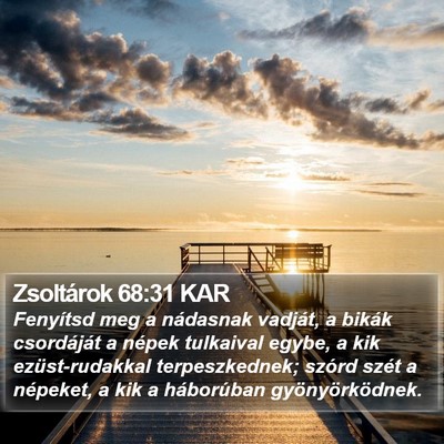 Zsoltárok 68:31 KAR Bible Verse Image