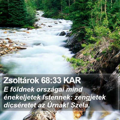 Zsoltárok 68:33 KAR Bible Verse Image