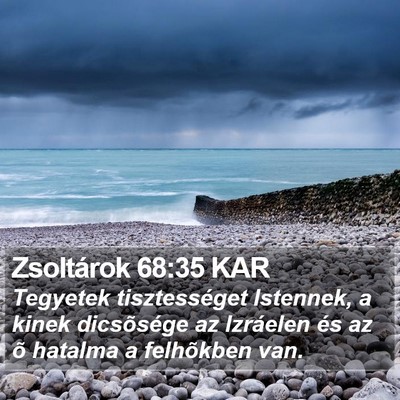 Zsoltárok 68:35 KAR Bible Verse Image