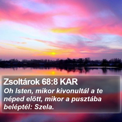 Zsoltárok 68:8 KAR Bible Verse Image
