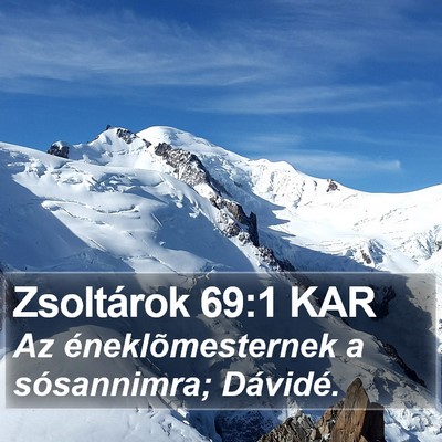 Zsoltárok 69:1 KAR Bible Verse Image