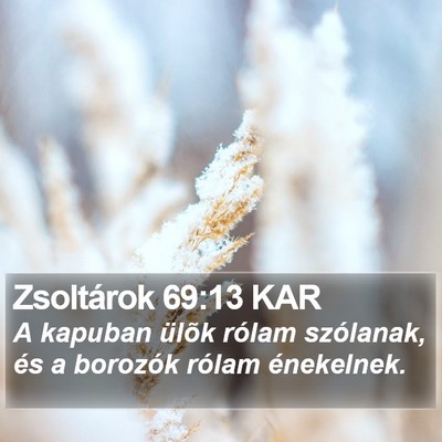 Zsoltárok 69:13 KAR Bible Verse Image