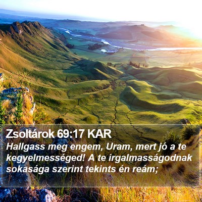 Zsoltárok 69:17 KAR Bible Verse Image
