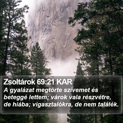 Zsoltárok 69:21 KAR Bible Verse Image