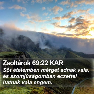 Zsoltárok 69:22 KAR Bible Verse Image
