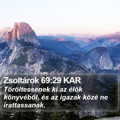 Zsoltárok 69:29 KAR Bible Verse Image