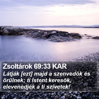 Zsoltárok 69:33 KAR Bible Verse Image