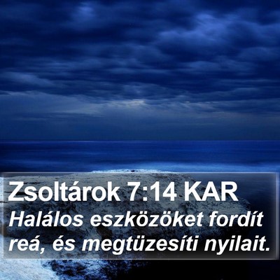 Zsoltárok 7:14 KAR Bible Verse Image
