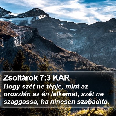 Zsoltárok 7:3 KAR Bible Verse Image