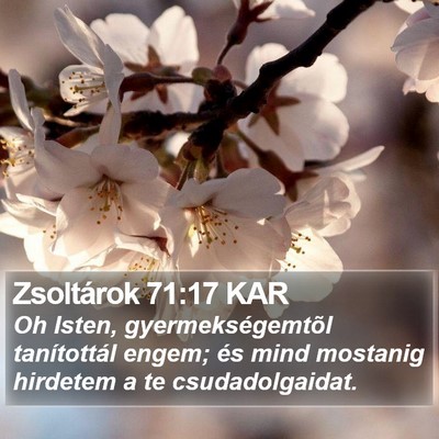 Zsoltárok 71:17 KAR Bible Verse Image