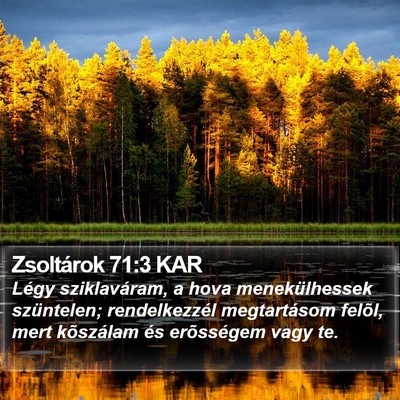Zsoltárok 71:3 KAR Bible Verse Image