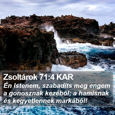 Zsoltárok 71:4 KAR Bible Verse Image