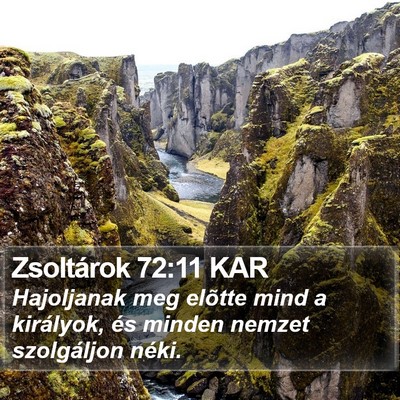 Zsoltárok 72:11 KAR Bible Verse Image