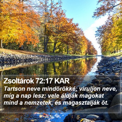 Zsoltárok 72:17 KAR Bible Verse Image