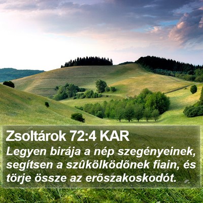 Zsoltárok 72:4 KAR Bible Verse Image